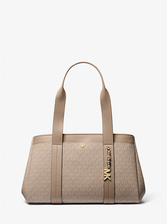 Romee Large Signature Logo and Leather Tote Bag | Michael Kors US