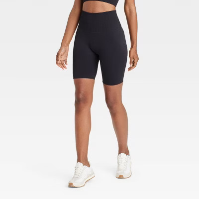 Women's Seamless High-Rise 6" Bike Shorts - JoyLab™ Black XS | Target