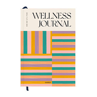 Papier Wellness Journal Happy Stripes | The Container Store