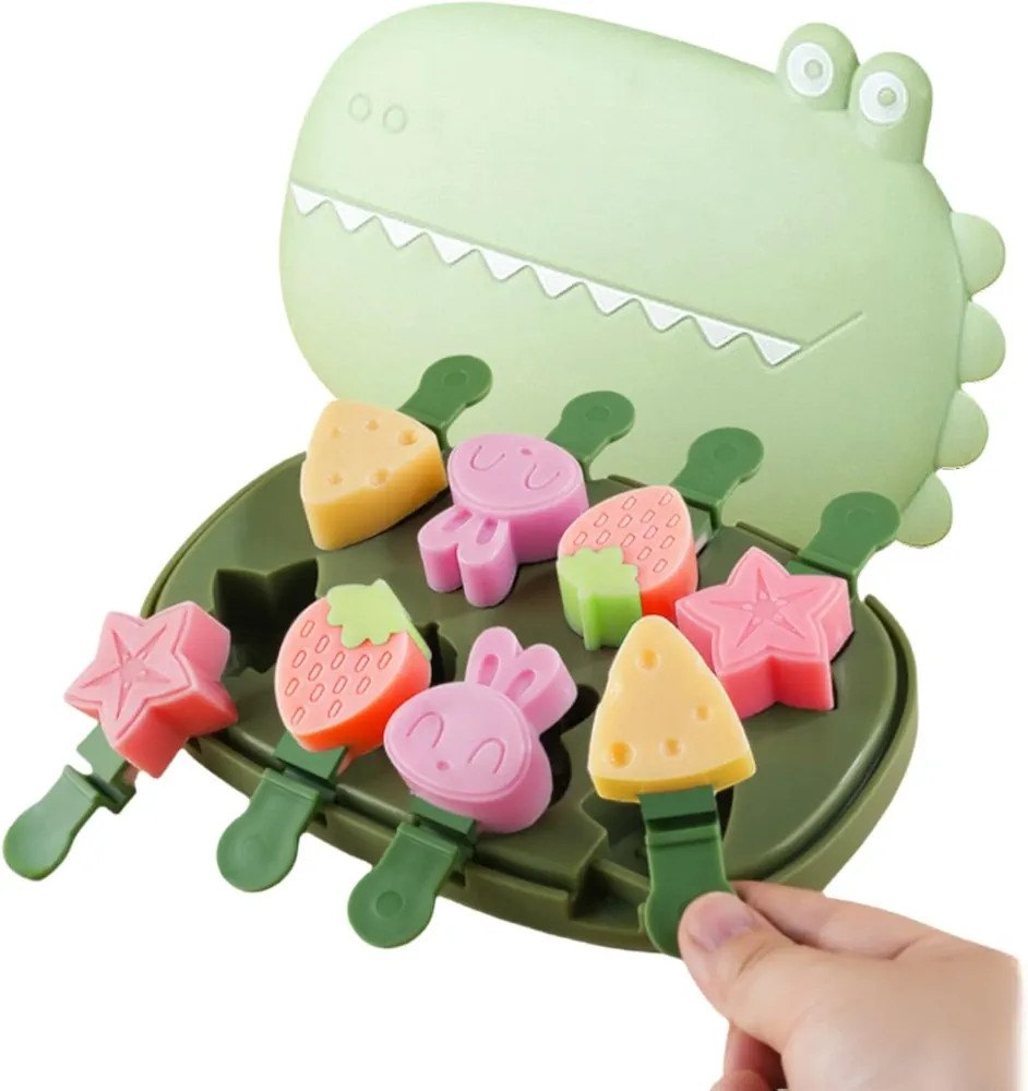 Silicone Popsicle Molds, Dinosaur Animal Small Mini Popsicles Molds, Fun Shaped Homemade Ice Pops... | Amazon (US)