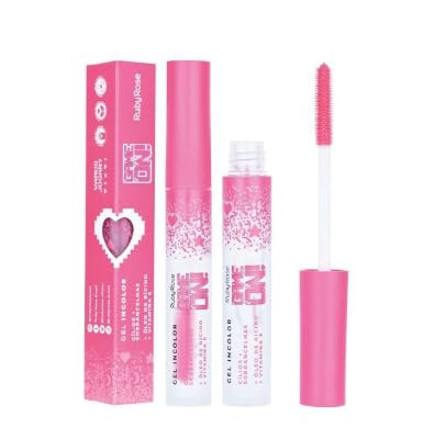 KIT 2 GEL INCOLOR CÍLIOS + SOBRANCELHAS GAME ON RUBY ROSE | Amazon (BR)