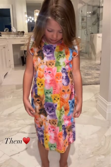 Navy’s Cat Dress 🐱 

kids dress l toddler dress l cat dress l nightgown

#LTKkids