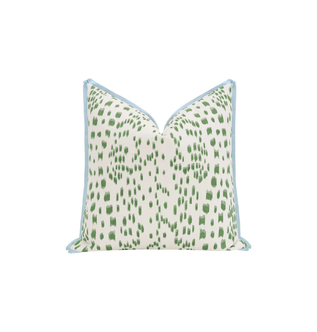 Les Touches // Green With Butterfly Flange Brunschwig & Fils Flange Pillow Green Throw Pillow - E... | Etsy (US)