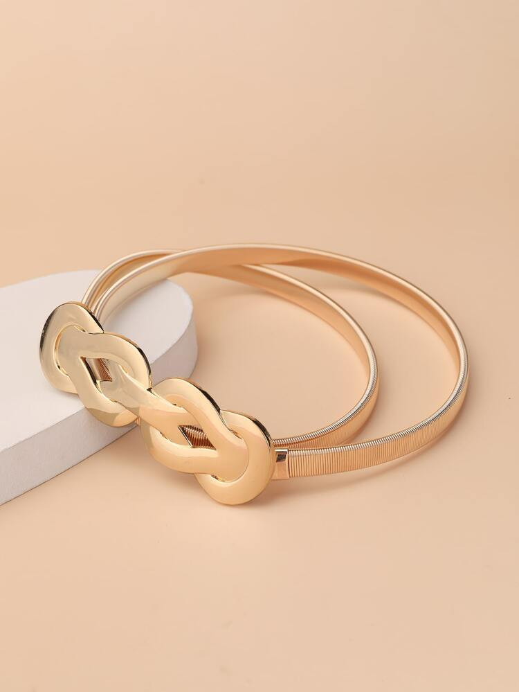 Geometric Buckle Corset Belt | SHEIN