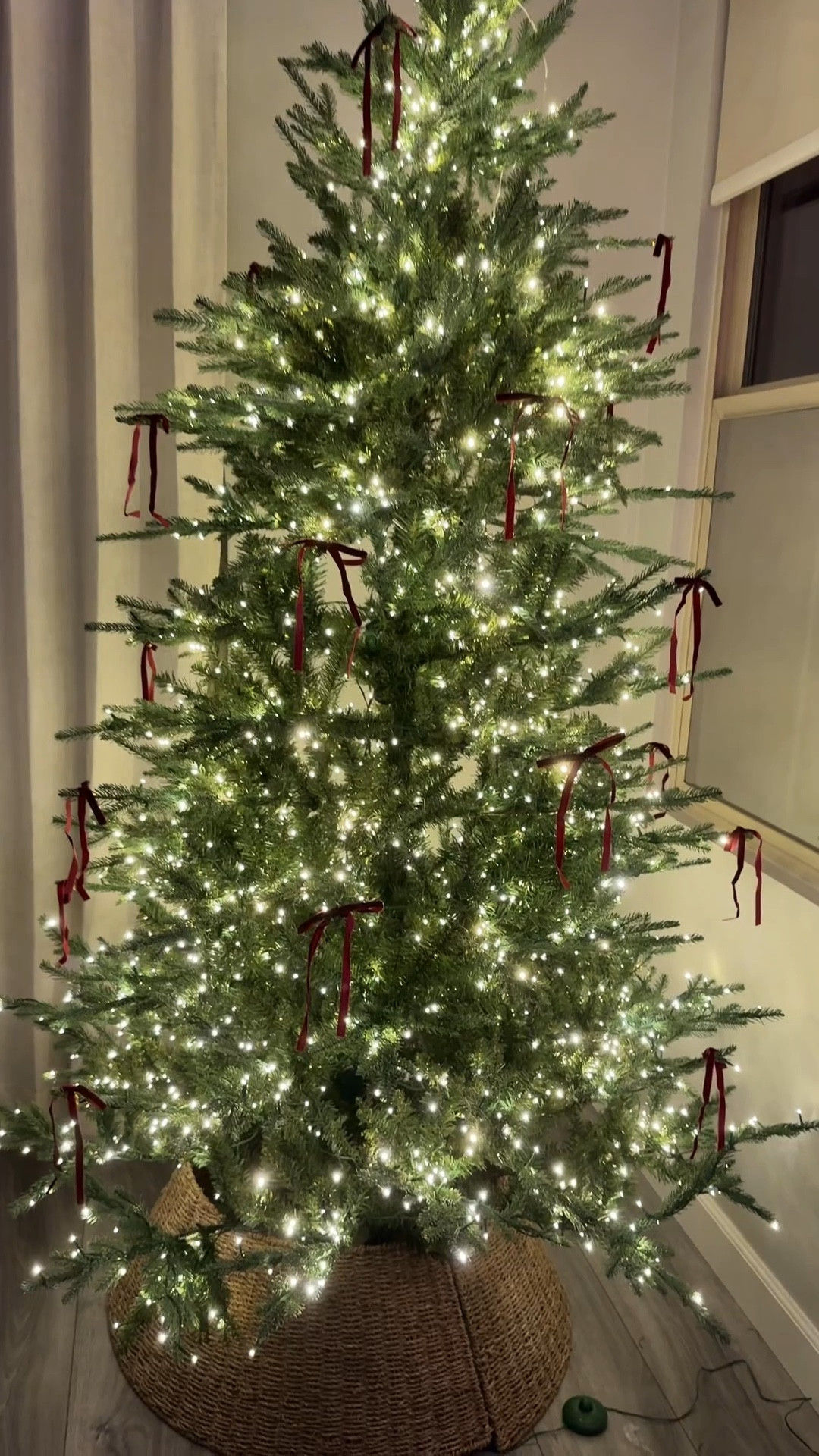 Target sale alert! Absolutely obsessed with my Balsam fir Christmas from Target! It has a remote and you can control the brightness as well as change it from warm to multi color lights! Each piece plugs into each other and has a plug attached for the tree topper! Worth the price! Christmas tree, tree topper, red ribbons, Christmas ribbons, tree decorations, 


#LTKOver40 #LTKHome #LTKHoliday