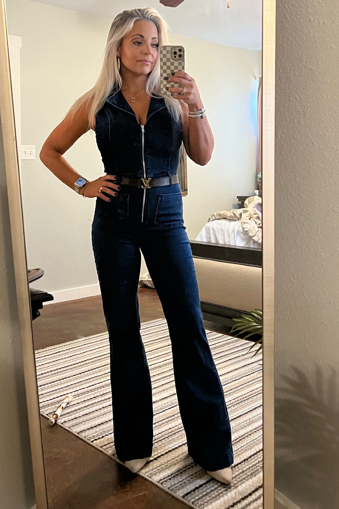 Denim jumpsuit 

#LTKOver40 #LTKSaleAlert #LTKSeasonal
