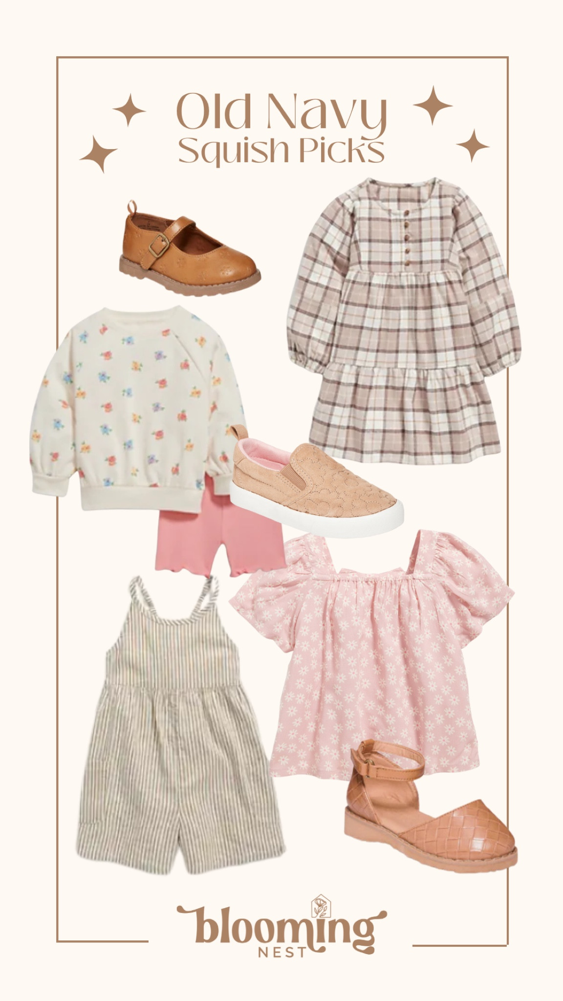 Old navy squish picks! 
Shoes dress set romper shirt 
#thebloomingnest 

#LTKkids #LTKSeasonal #LTKstyletip