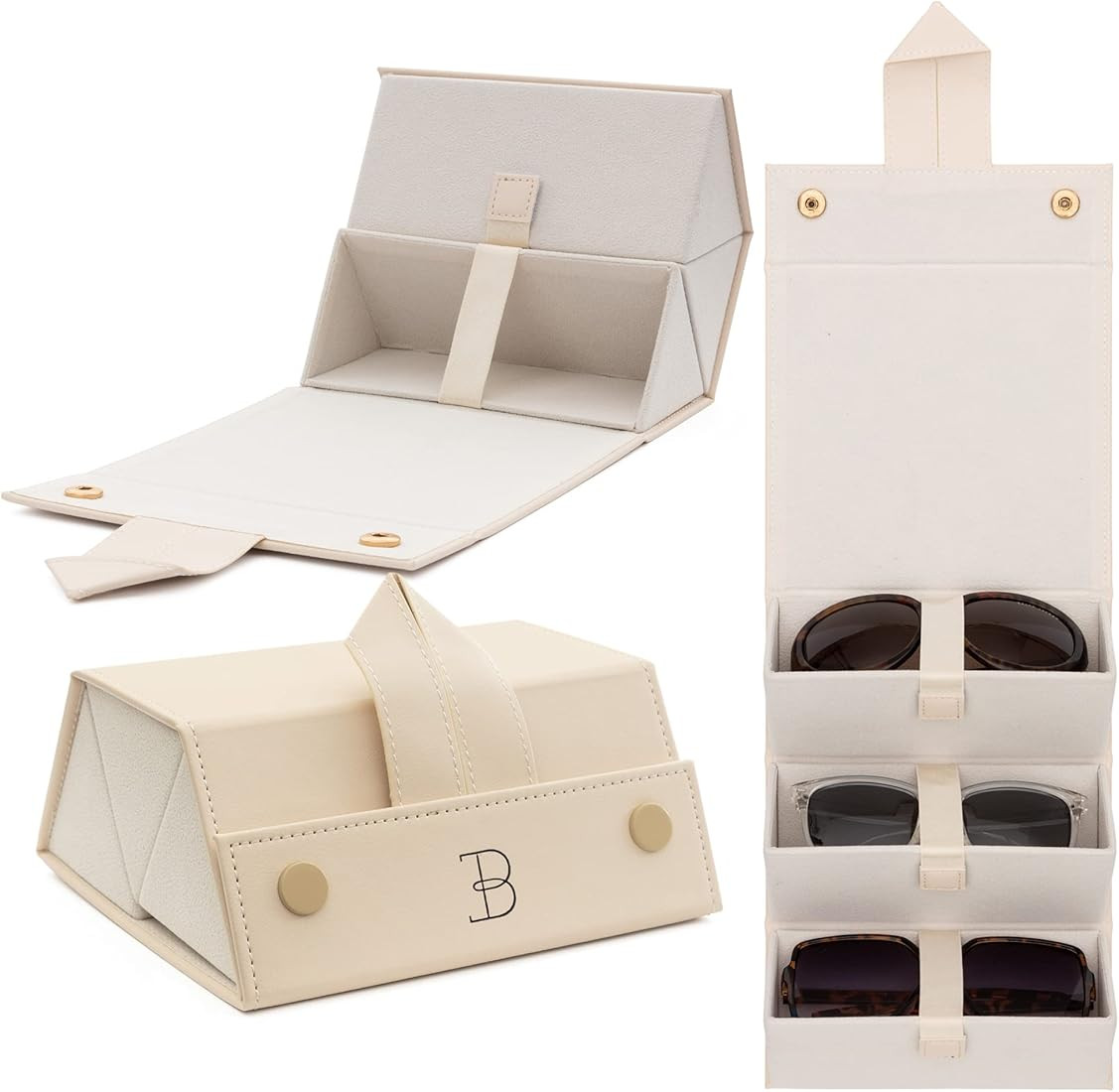 Sunglasses Organizer Case Men Women EyeGlass Holder Storage Travel Case | Amazon (US)