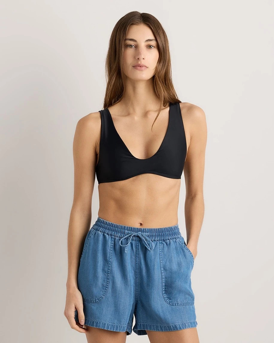 Italian Plunge Bikini Top | Quince