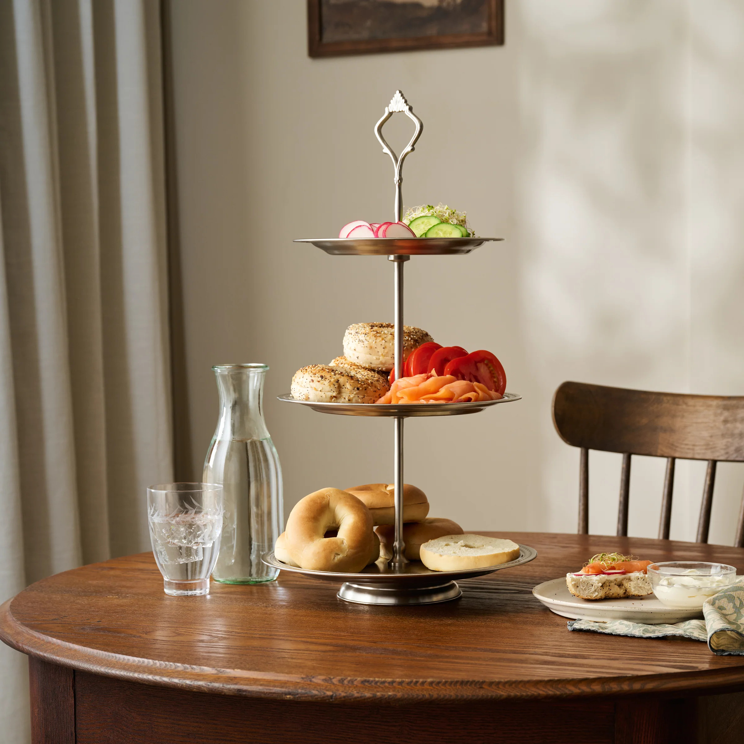 Pewter Tiered Serving Stand | Magnolia