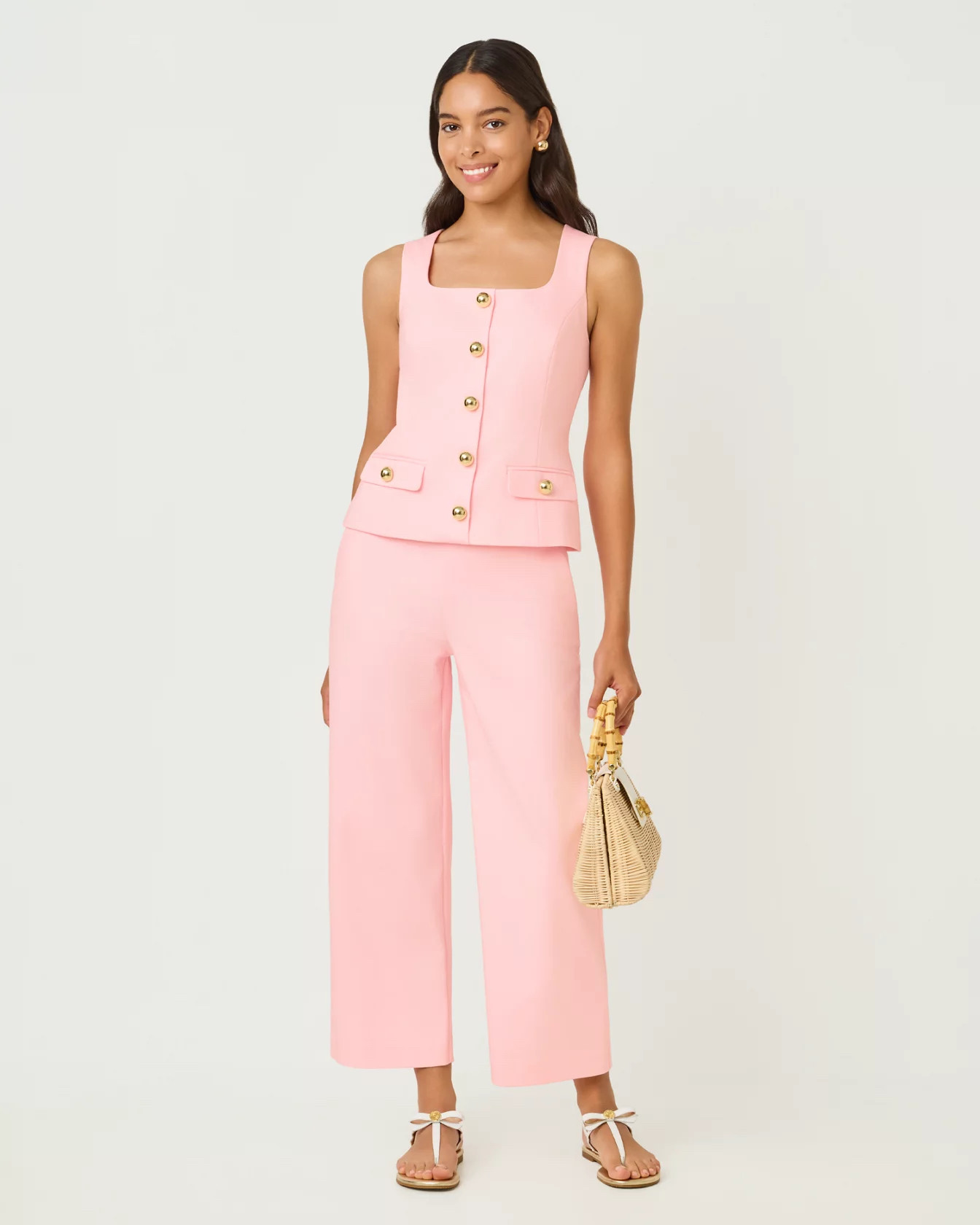 This set is giving classy + feminine in the best way 💕✨
I’m obsessed with the tailored fit and gold button details — it feels elevated but still perfect for warm weather 🙌
Perfect for:
✔️ Brunch dates
✔️ Showers/events
✔️ Vacation dinners
And this soft pink?! Instant YES 💫
Such an easy way to look put together with minimal effort 👏
#LTKStyle #ChicOutfit #MatchingSet #FeminineStyle #SpringOutfit 

 