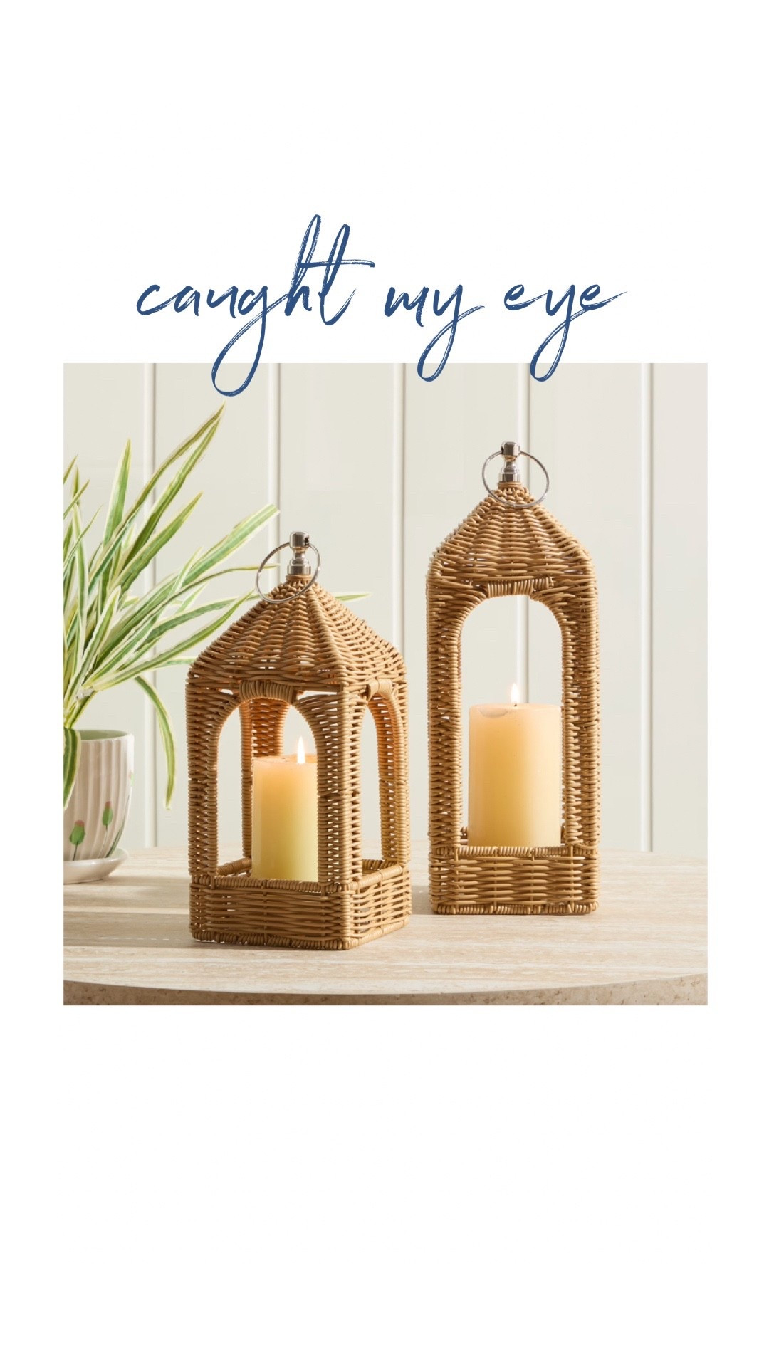 Caught My Eye:
Outdoor Woven Rattan Lanterns
#outdoordecor #outdoorpatio #frontdoordecor 

#LTKHome #LTKSeasonal