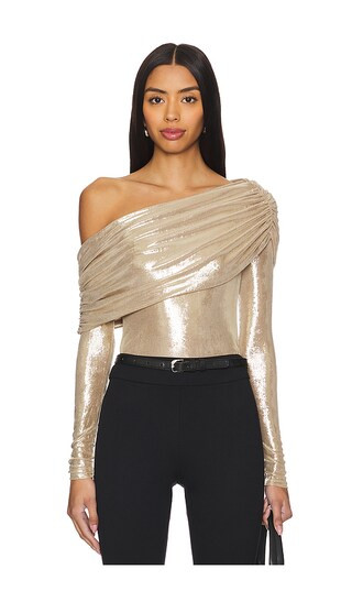 Jazz Top in Gold | Revolve Clothing (Global)