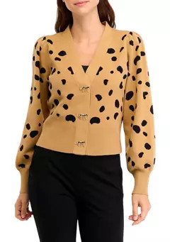 Crown & Ivy™ Women's Printed Snap Front Cardigan | Belk