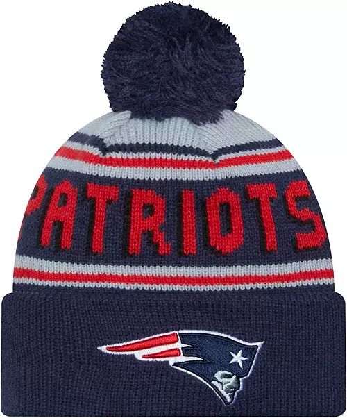 New Era Men's New England Patriots Navy Cheer Knit Beanie | Dick's Sporting Goods