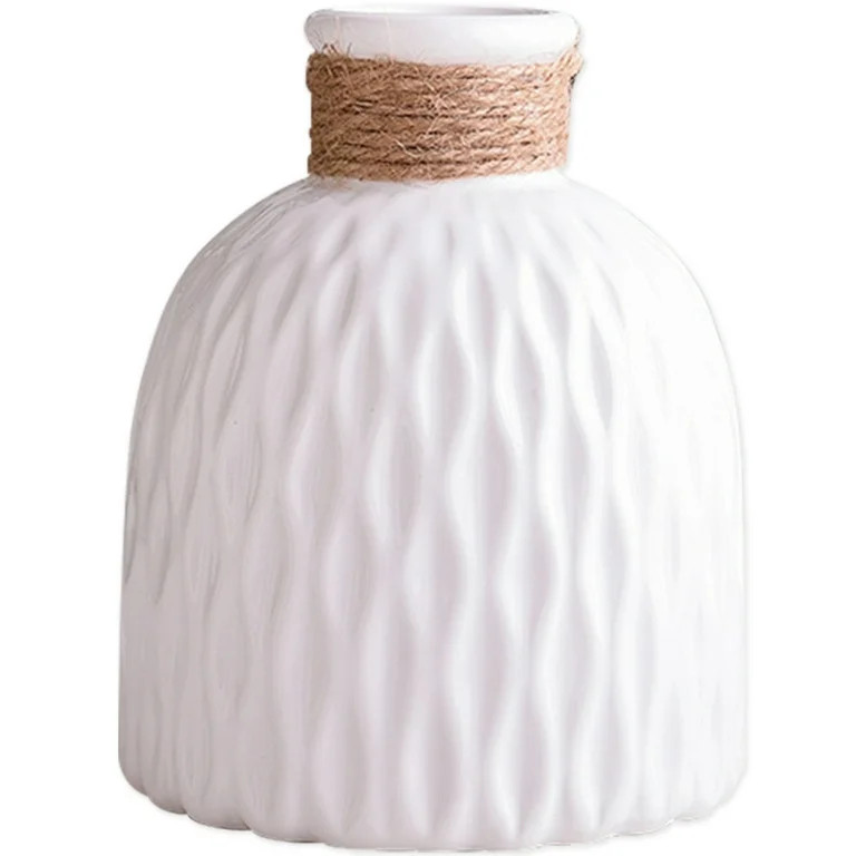 Vaupan Plastic Vase Imitation Ceramic Texture Simplicity Type, Flower Vase Container Minimalism S... | Walmart (US)