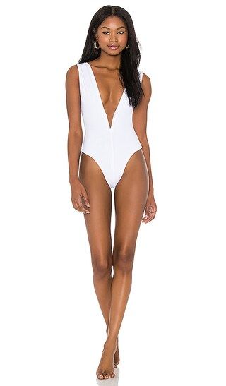 Valentina One Piece in White | Revolve Clothing (Global)