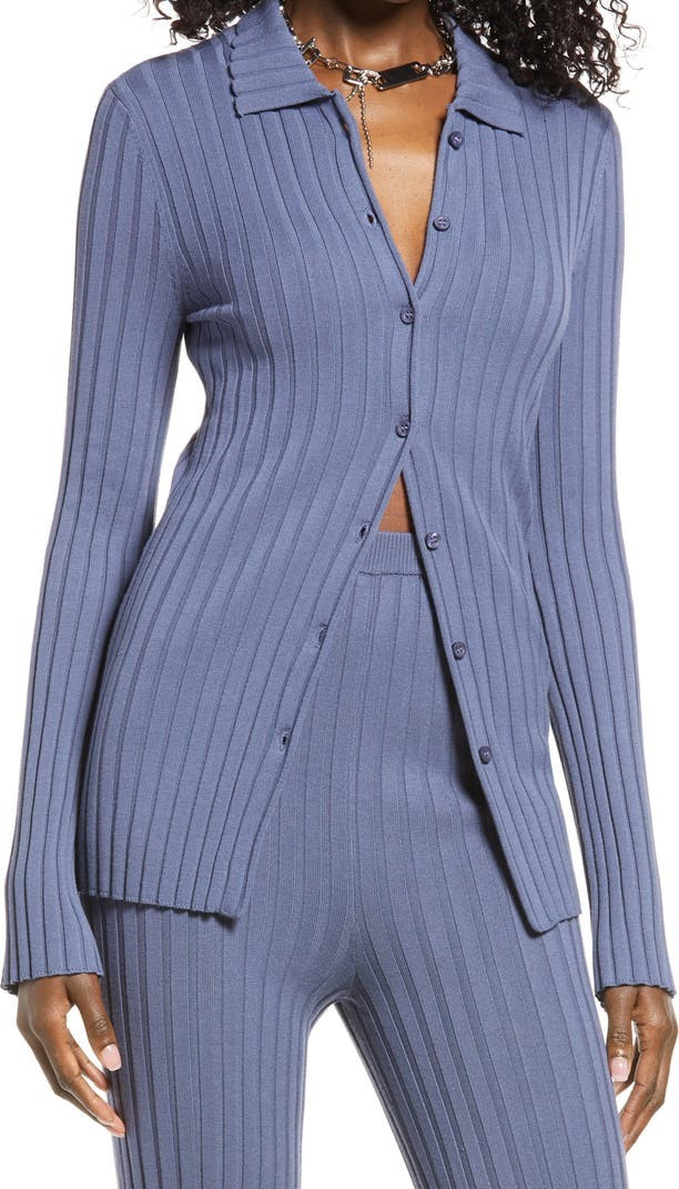 Ribbed Button-Up Cardigan | Nordstrom