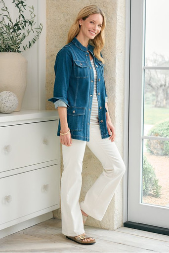 Ultimate Denim Pull-On Bootcut Jeans | Soft Surroundings