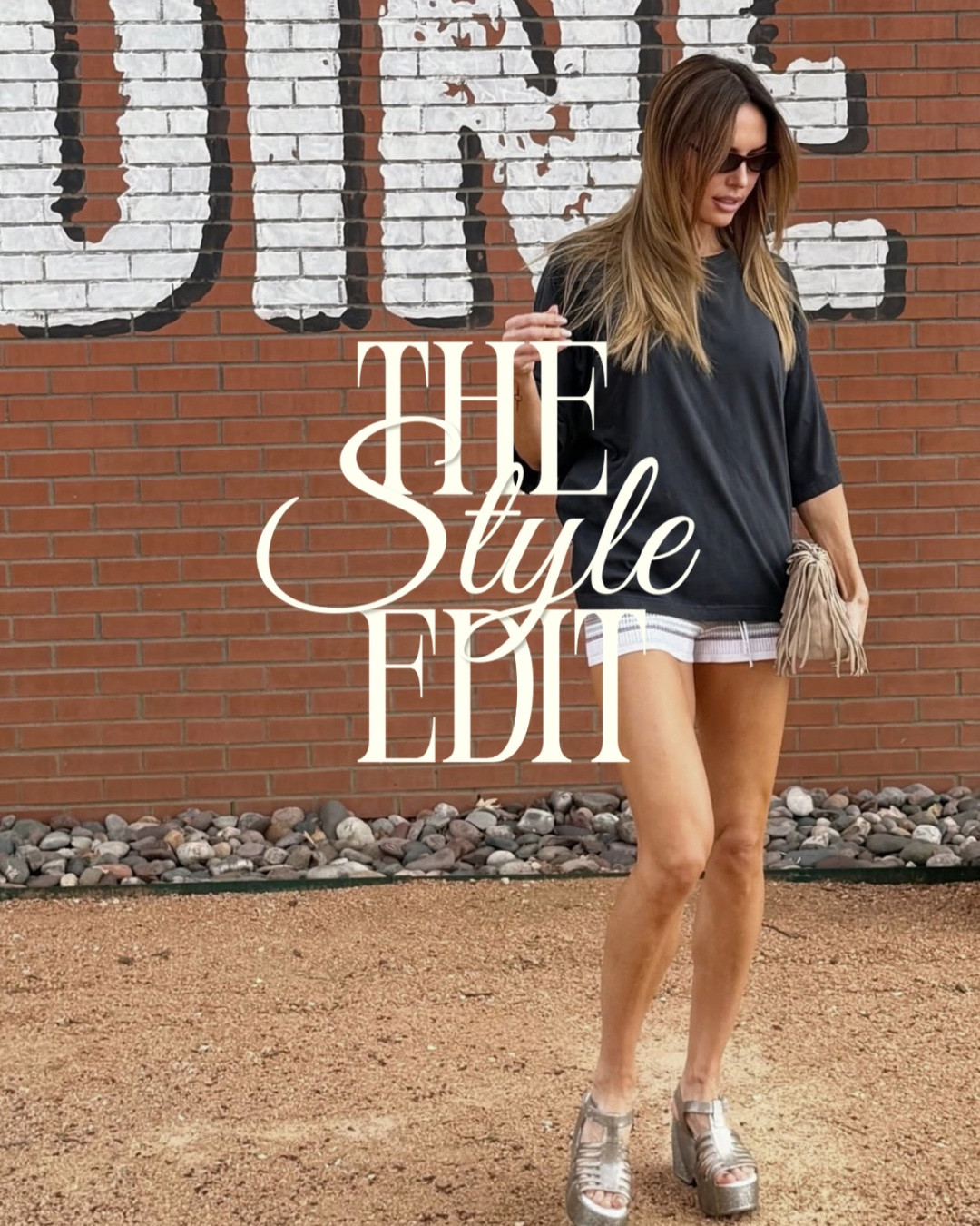 Amazon sunnies, short shorts, fringe bag, and the most comfy platform jelly's. The perfect outfit combo for this sunny season ☀️

#LTKU #LTKOver40 #LTKTall
