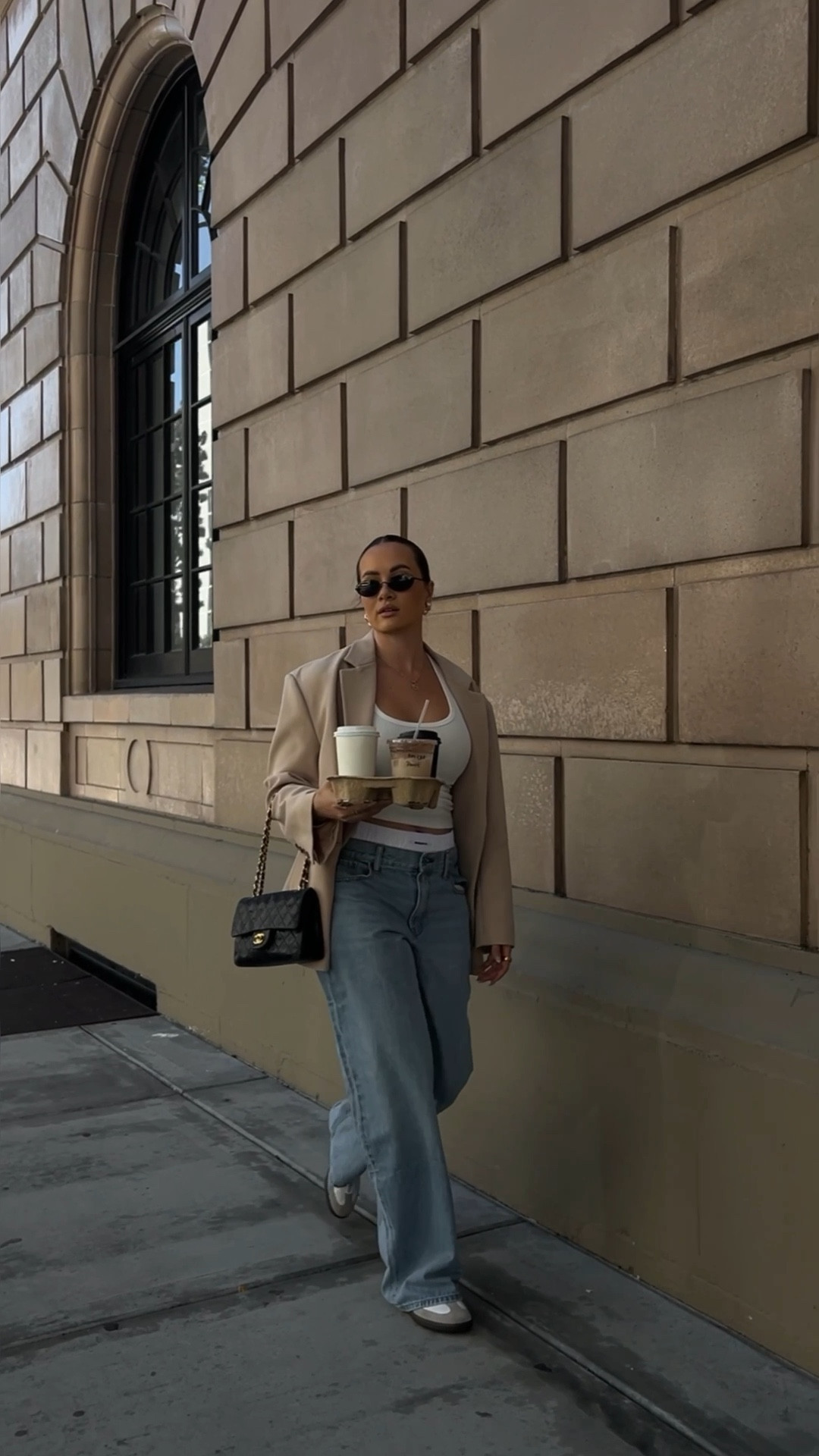 Go-to casual blazer outfit for coffee - wearing my favorite pair of baggy jeans from Abercrombie 

#LTKShoeCrush #LTKSeasonal #LTKStyleTip