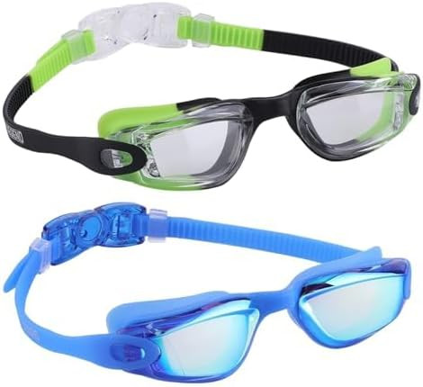 Aegend Swim Goggles for Kids Youth 3-14 Anti-Fog Anti-UV Comfort Fit Goggles for Swimming | Amazon (US)