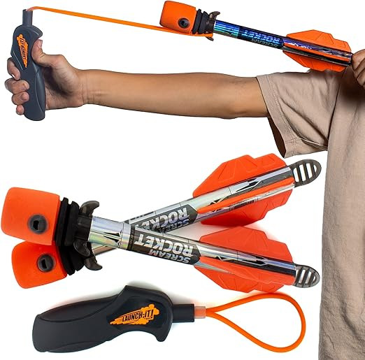 Toy Rocket Launcher for Kids: Outdoor Toys Slingshot Rocket Launchers - Best Gifts for Boys & Gir... | Amazon (US)