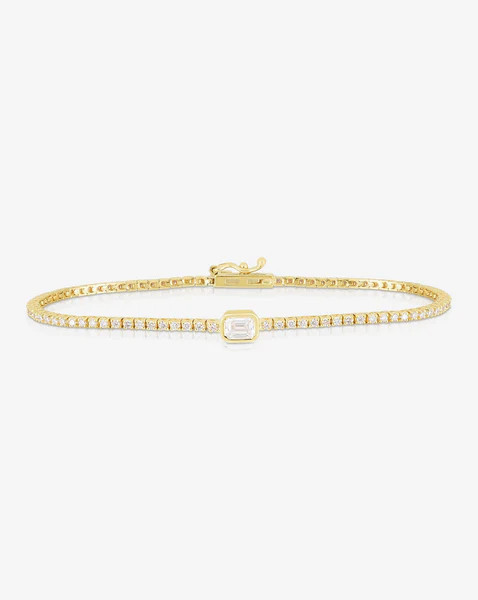 Single Mixed Shapes Diamond Tennis Bracelet | Ring Concierge