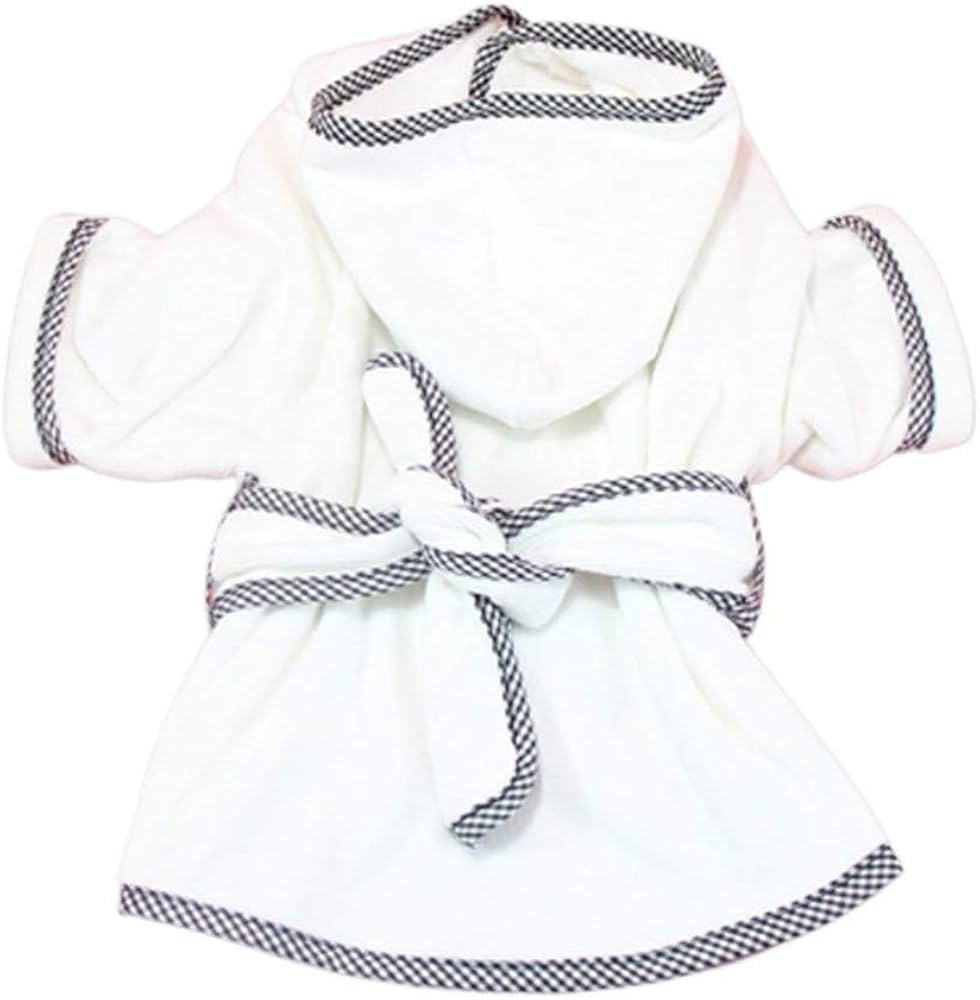 DONGKER Dog Bathrobe, Puppy Hooded Robe Quick-Dry Microfibre Dog Drying Towel with Waist Belt for... | Amazon (US)
