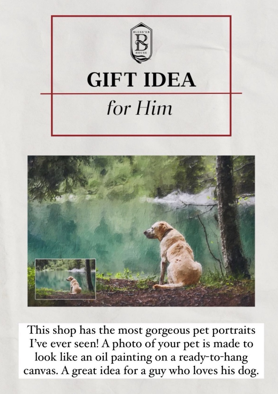 SALE! Personalized pet portrait is not something they’ll buy for themselves!

Pet Portrait From Photo, Custom Painting Pet Memorial Gift, Dog Portrait, Personalized Gift, Digital Painting Canvas Print Ready to Hang



#LTKfamily #LTKGiftGuide #LTKHoliday