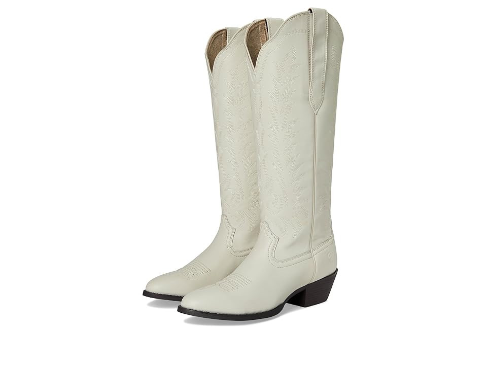 Ariat Heritage R Toe Tall Stretchfit Western Women's Boots Cowboy Women's Boots Bright Cream : 9.5 B - Medium, Leather | Zappos