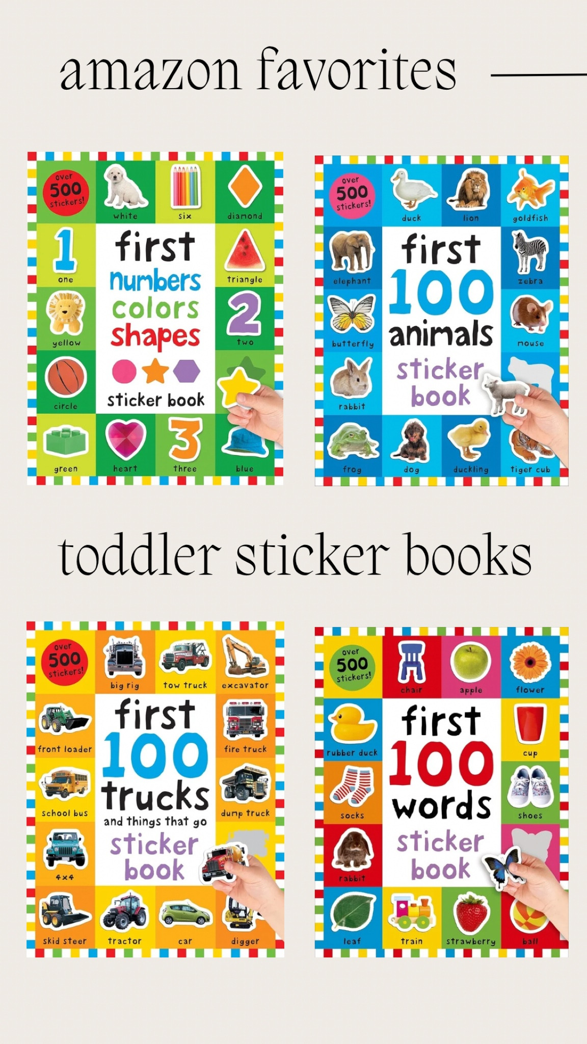 Our whole family loves these sticker books! Such a fun learning activity to keep the kiddos entertained! They are all currently on sale right now too! 

#LTKFamily #LTKSaleAlert #LTKKids