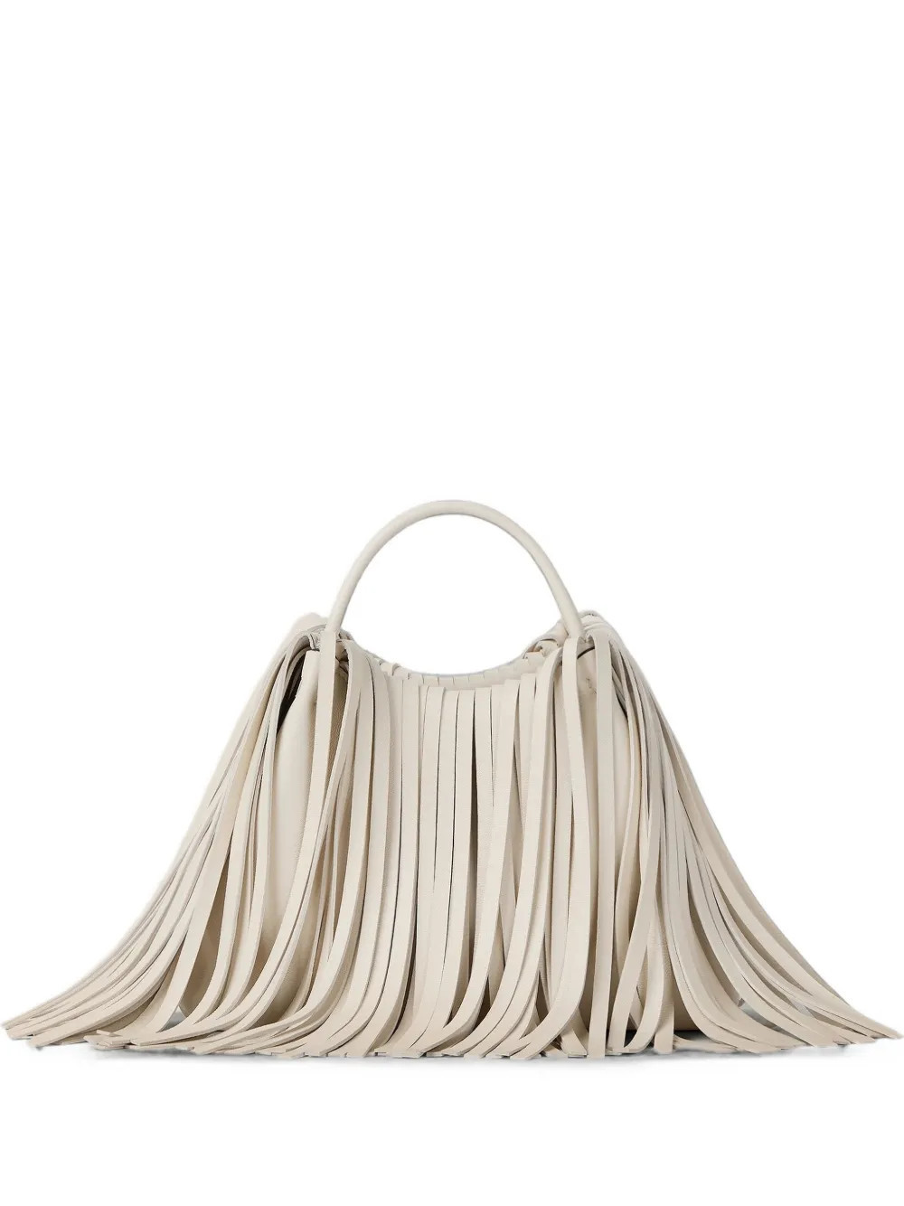 Givenchy nano facet bucket bag in leather with fringes - Neutrals | Farfetch Global