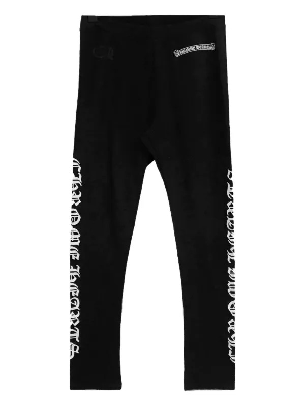 Chrome Hearts elasticated-waistband Leggings | Black | FARFETCH CA | Farfetch Global