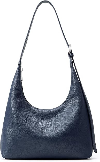 KALIDI Crescent Tote Bag, Women Underarm Handbag Vegan Leather Zipper Shoulder Purse Hobo for Eve... | Amazon (US)
