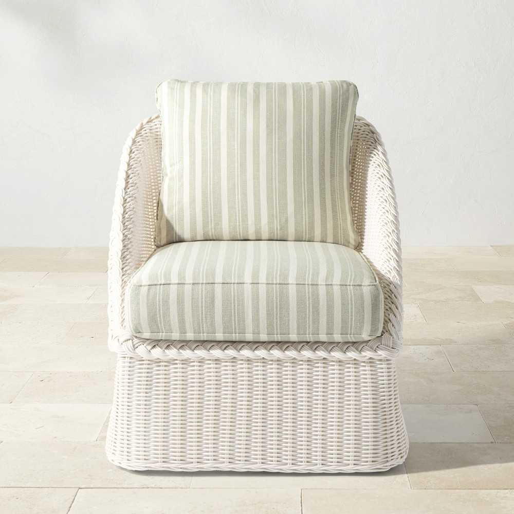 AERIN x Williams Sonoma Home East Hampton Club Chair, White | Williams-Sonoma