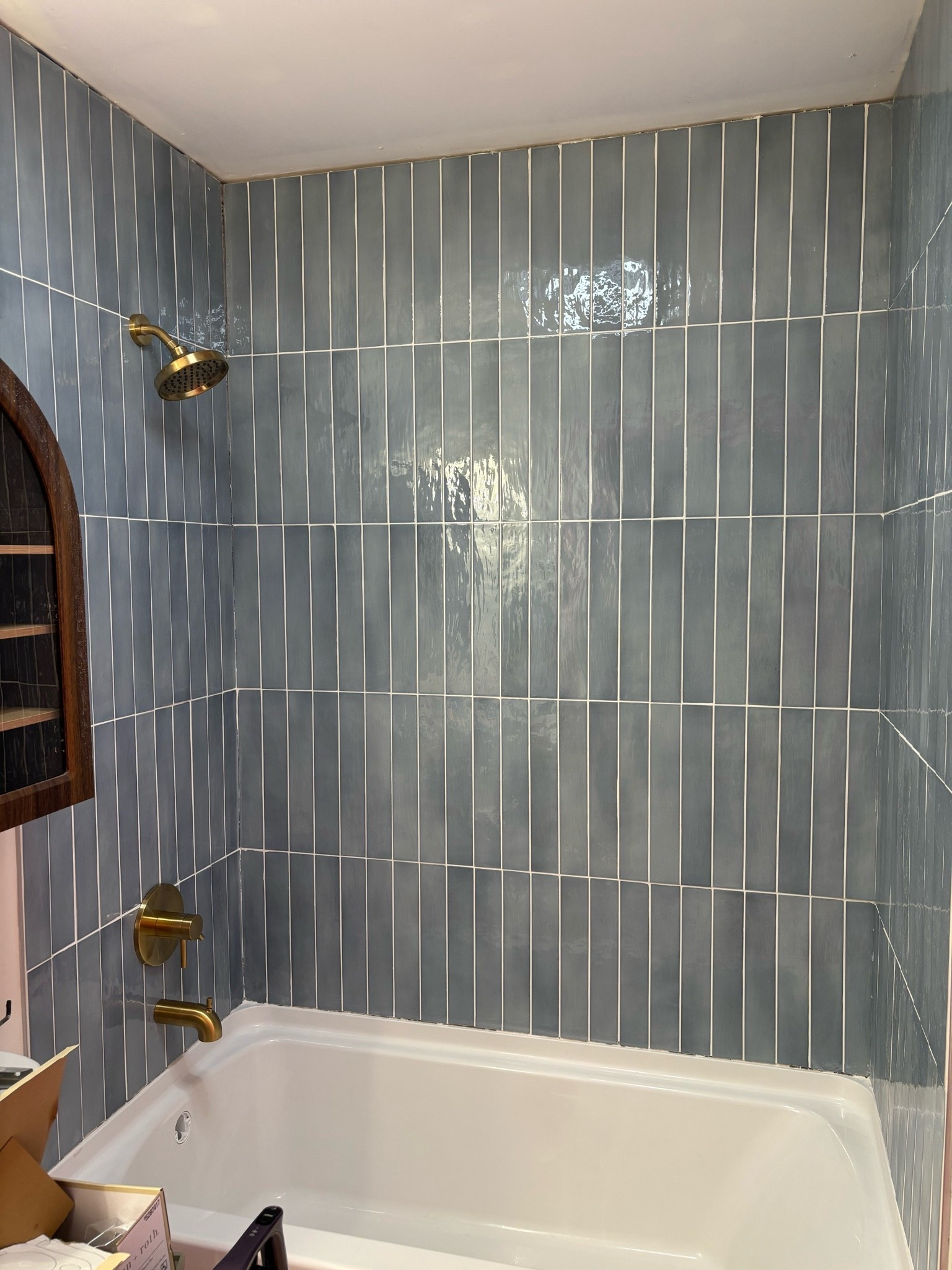 Had a follower let me know that the tile I used is also sold at Home Depot for half the price of what I paid!

#LTKHome