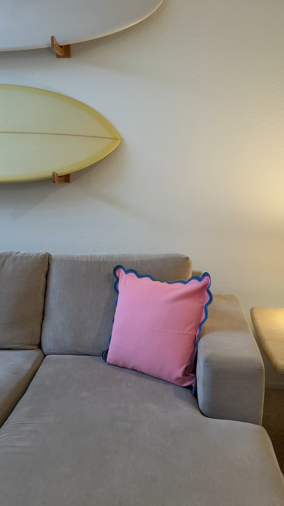 New pink pillows with a scallop trim! 

#LTKVideo #LTKhome