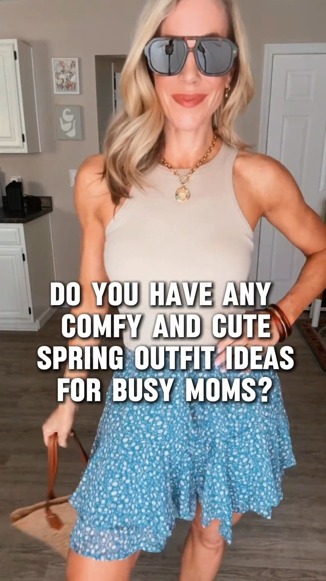 Fun spring jeans, skirts, tanks with built in bras and cute sandals - all of these looks will be on repeat!  These are perfect for busy moms!  #outfitideas 

#LTKOver40