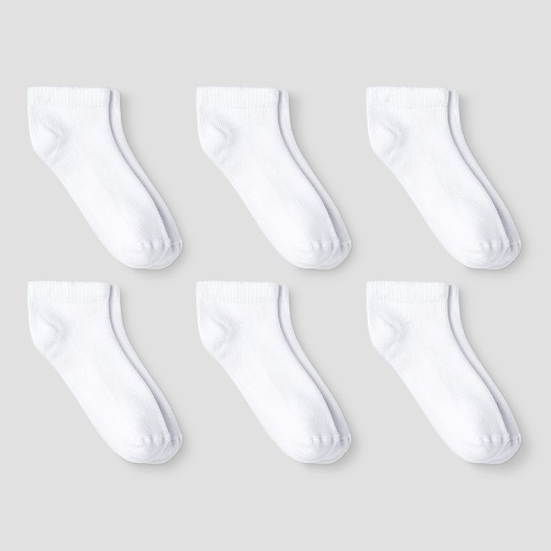 Toddler Athletic 6pk Low Cut Socks - Cat & Jack™ White | Target