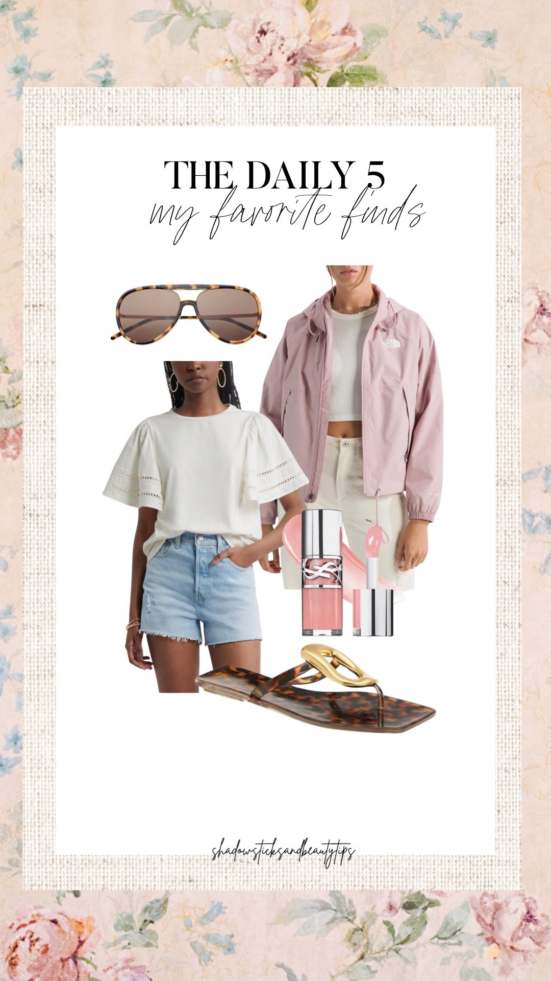 The daily 5

Spring fashion, spring jacket, spring tops, spring accessories 

#LTKSeasonal #LTKspring #LTKspringtrends