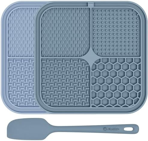 2 Pack Lick Mat for Dogs,Cats,Upgraded 8.5×8.5 inches Licking Mats with Suction Cups,Slow Feeder... | Amazon (US)