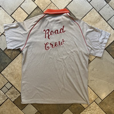 Vintage Chain Stitch Bowling Shirt Adult Gray Polo Road Crew Clay L  60s 70s | eBay | eBay US