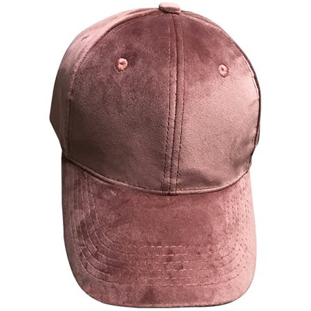 Eastjing Unisex Soft Velvet Baseball Cap Solid Adjustable Sports Hat Plain Hat for Men Women (Pink) | Walmart (US)