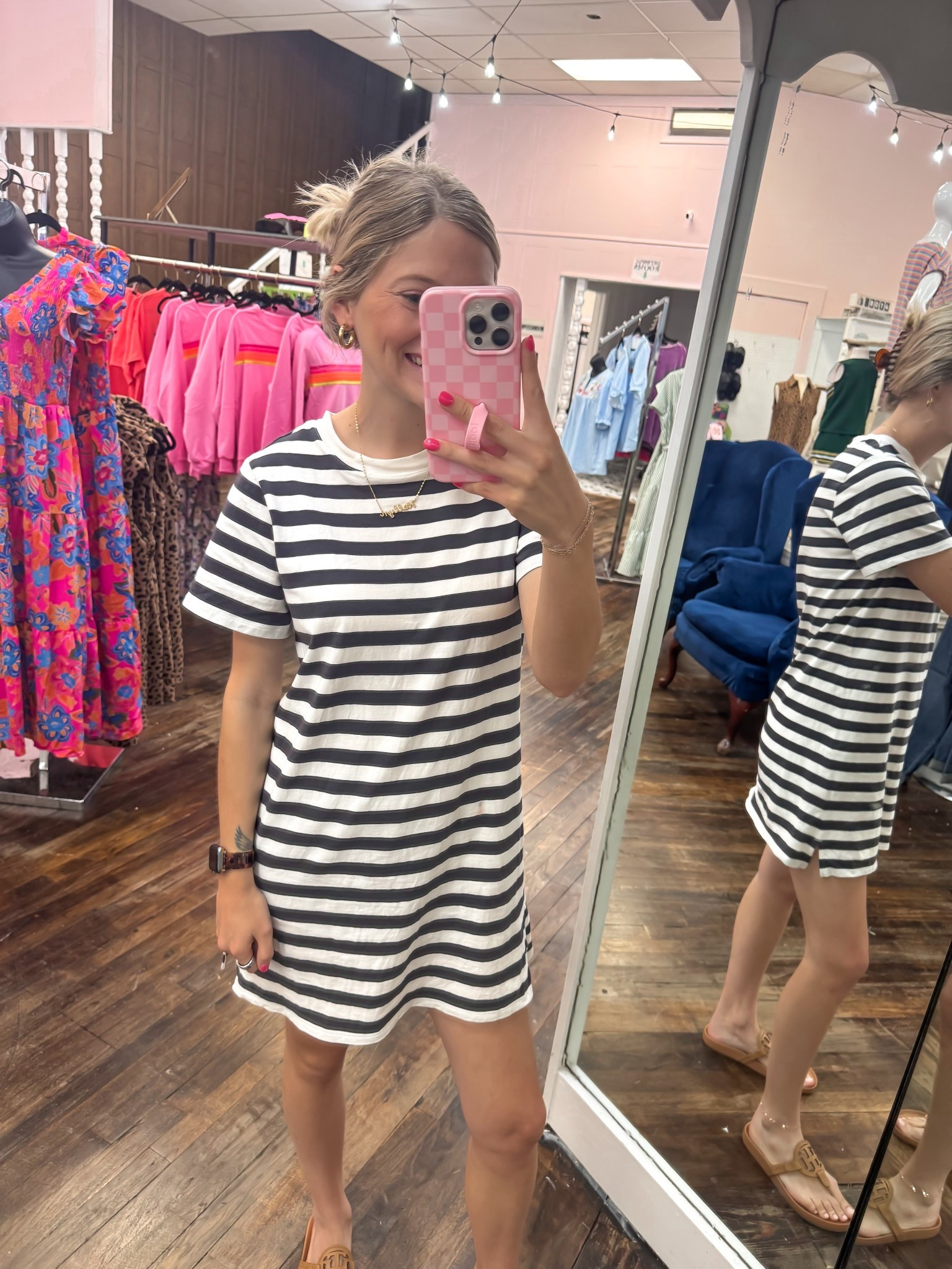 Old navy tshirt dress, under $15! I’m wearing a medium. Lots of color options! 

Summer outfit 
Dress
Pregnant 
Bump 

#LTKSaleAlert #LTKSeasonal