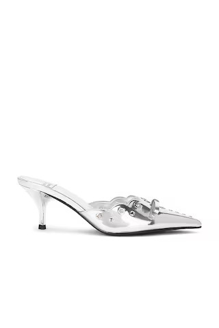 Jeffrey Campbell Gratis Mule in Silver Metallic Patent from Revolve.com | Revolve Clothing (Global)
