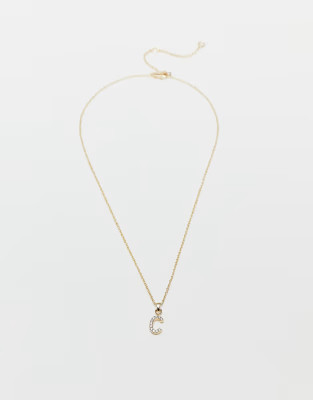Topshop premium chain and diamante C initial charm | ASOS | ASOS (Global)