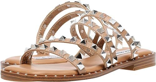 Amazon.com | Steve Madden Women's Skyler Flat Sandal | Flats | Amazon (US)