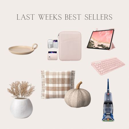Last weeks best sellers. iPad Pro accessories, travel case, iPad case, travel keyboard, candle holder, fall florals, fall throw pillows 

#LTKhome #LTKSeasonal #LTKunder50