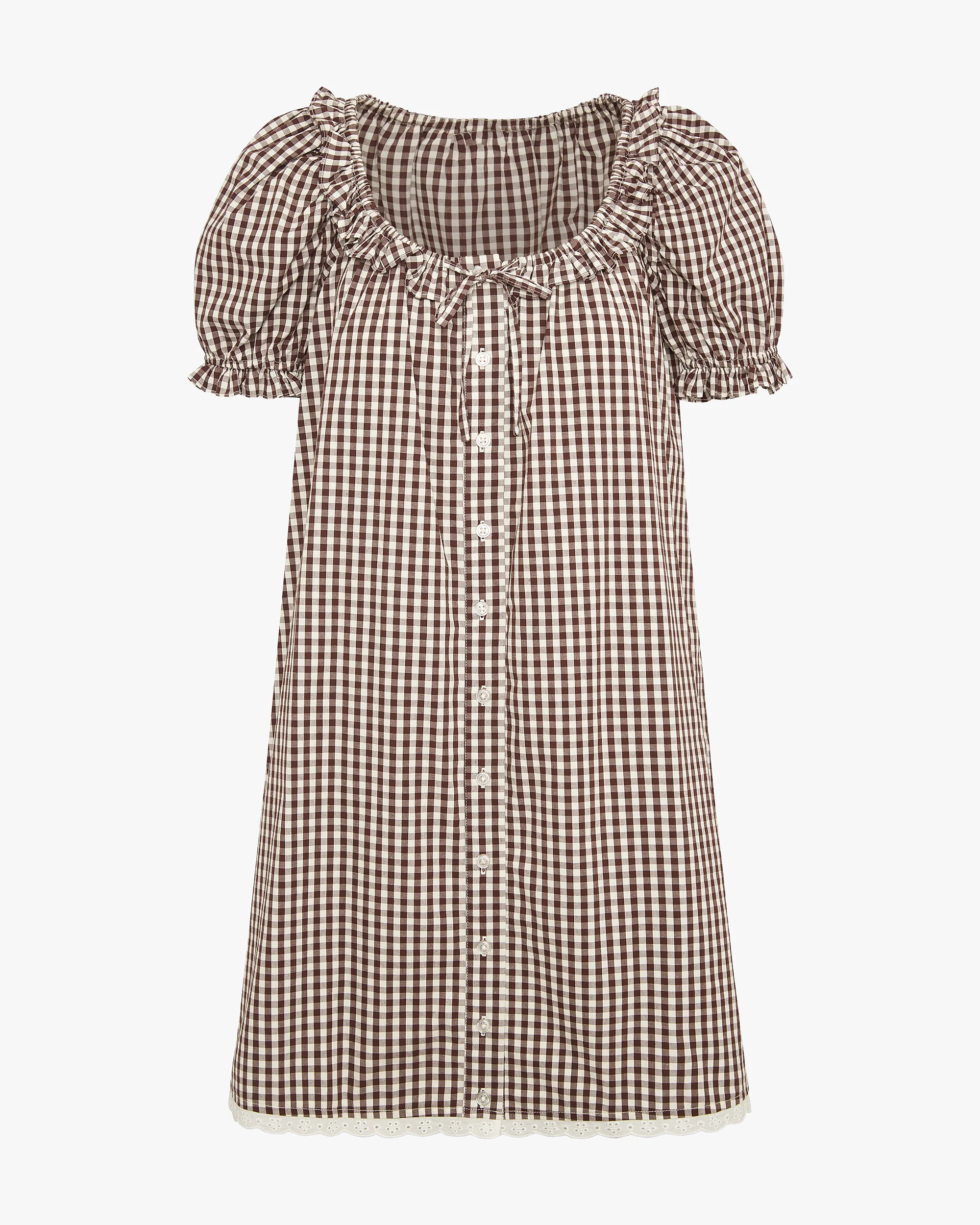 Puff Sleeve Button Up Mini Dress | We Wore What